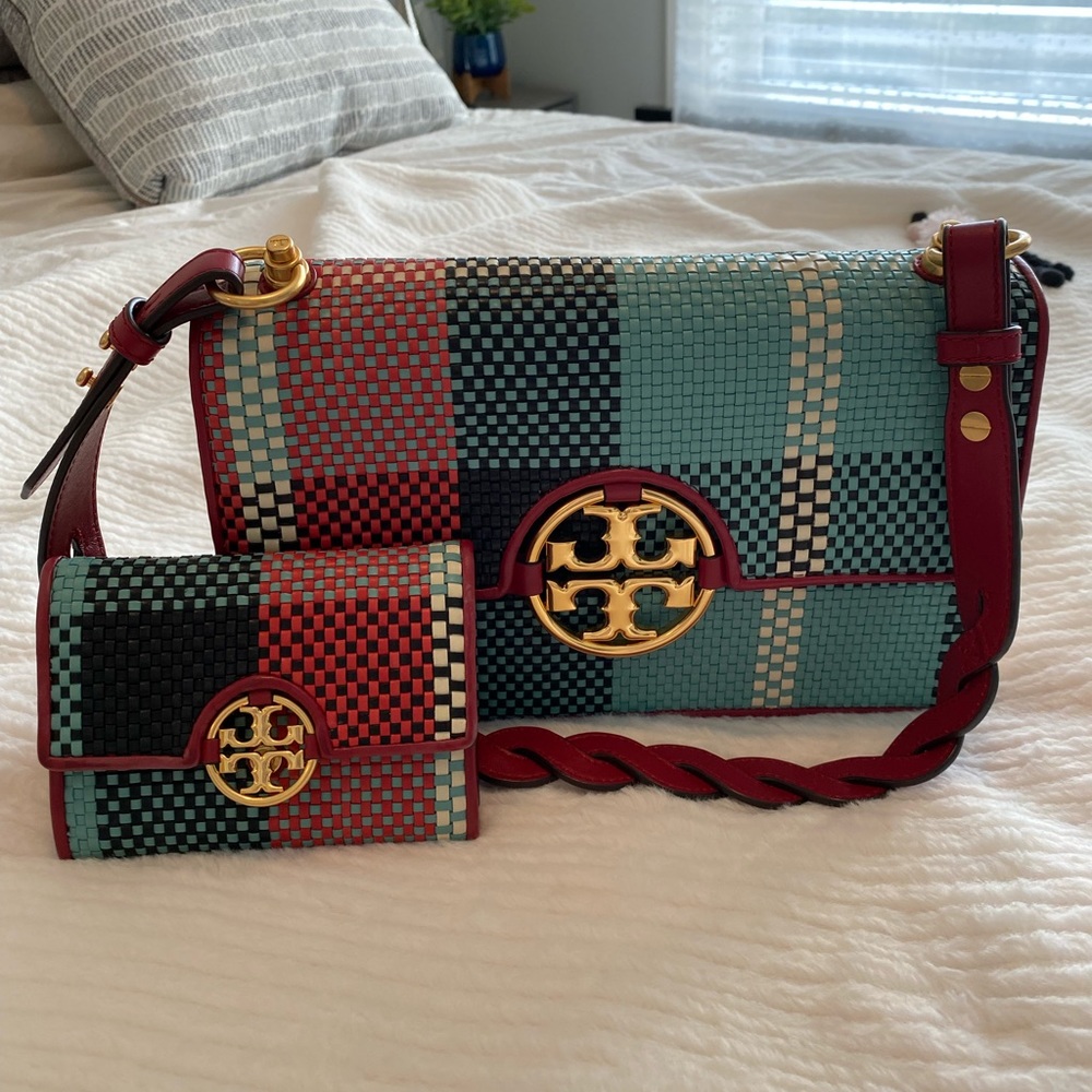 Tory Burch Miller Woven Shoulder Bag